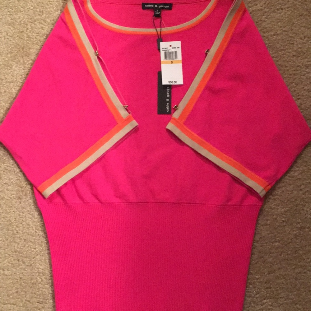 Cable & Gauge Rayon Polyester Lightweight Dolman